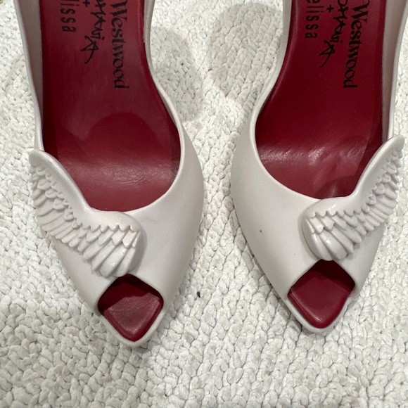 Vivienne Westwood Anglomania + Melissa angel wing sling back pumps - Picture 4 of 5